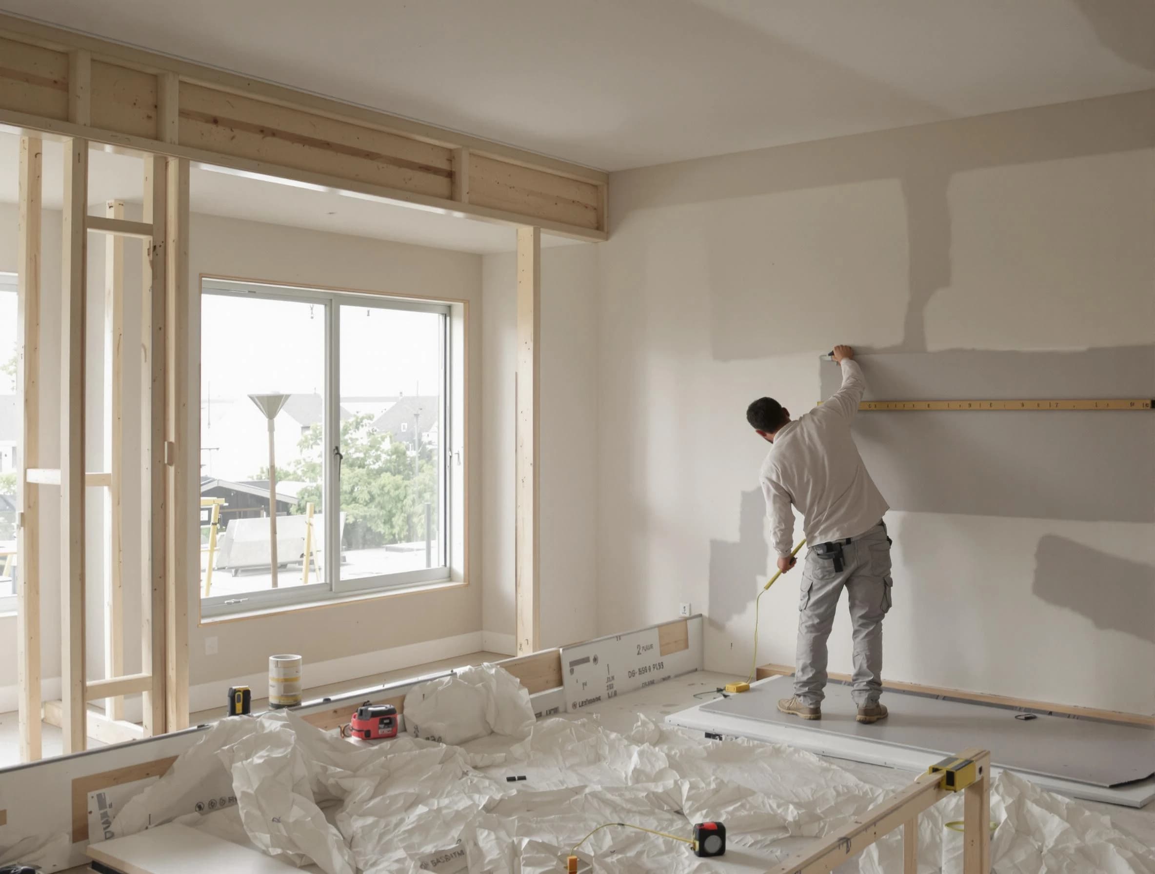 North Ridgeville House Painters installing new drywall in North Ridgeville, OH