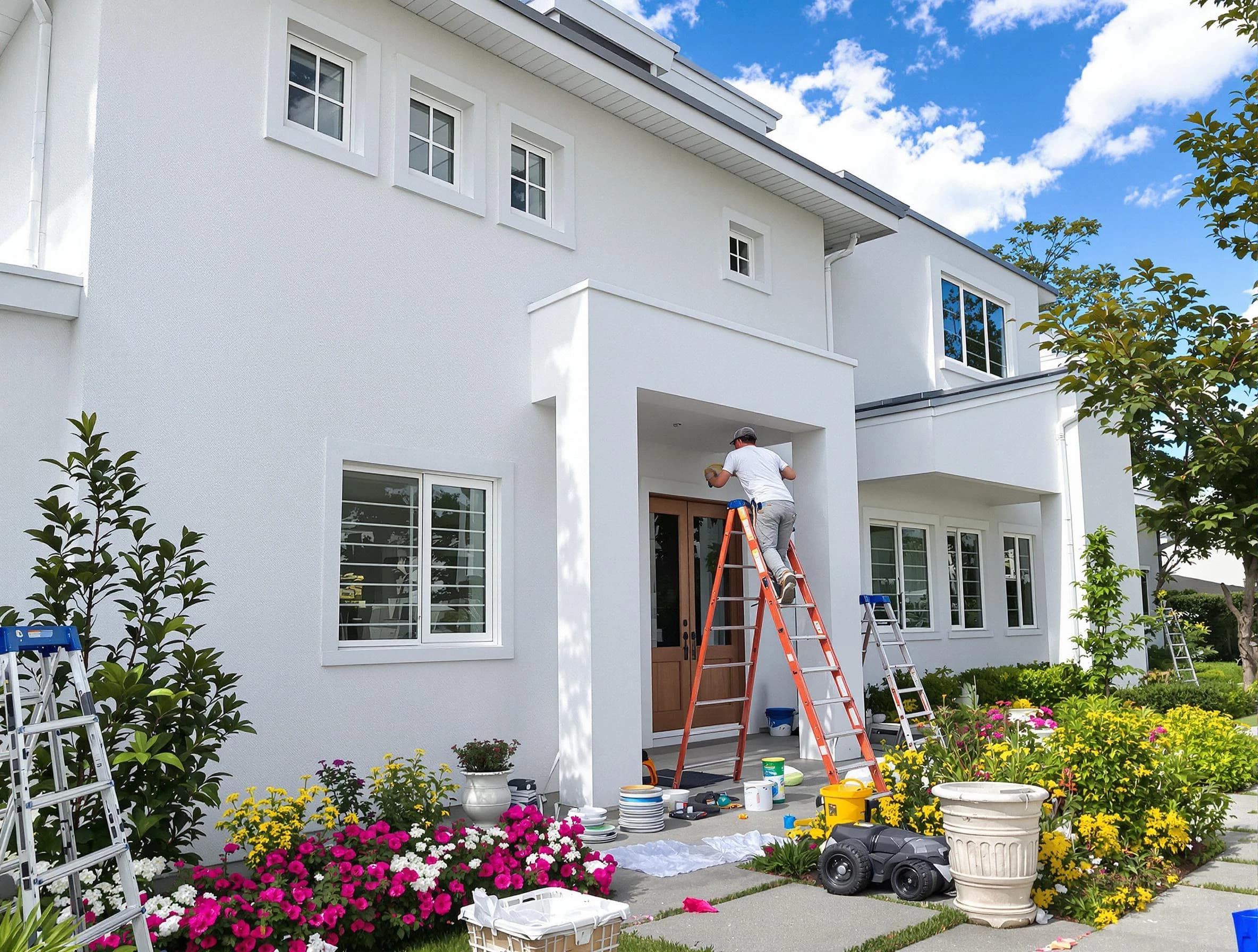 North Ridgeville House Painters team delivering a fresh exterior coat in North Ridgeville, OH