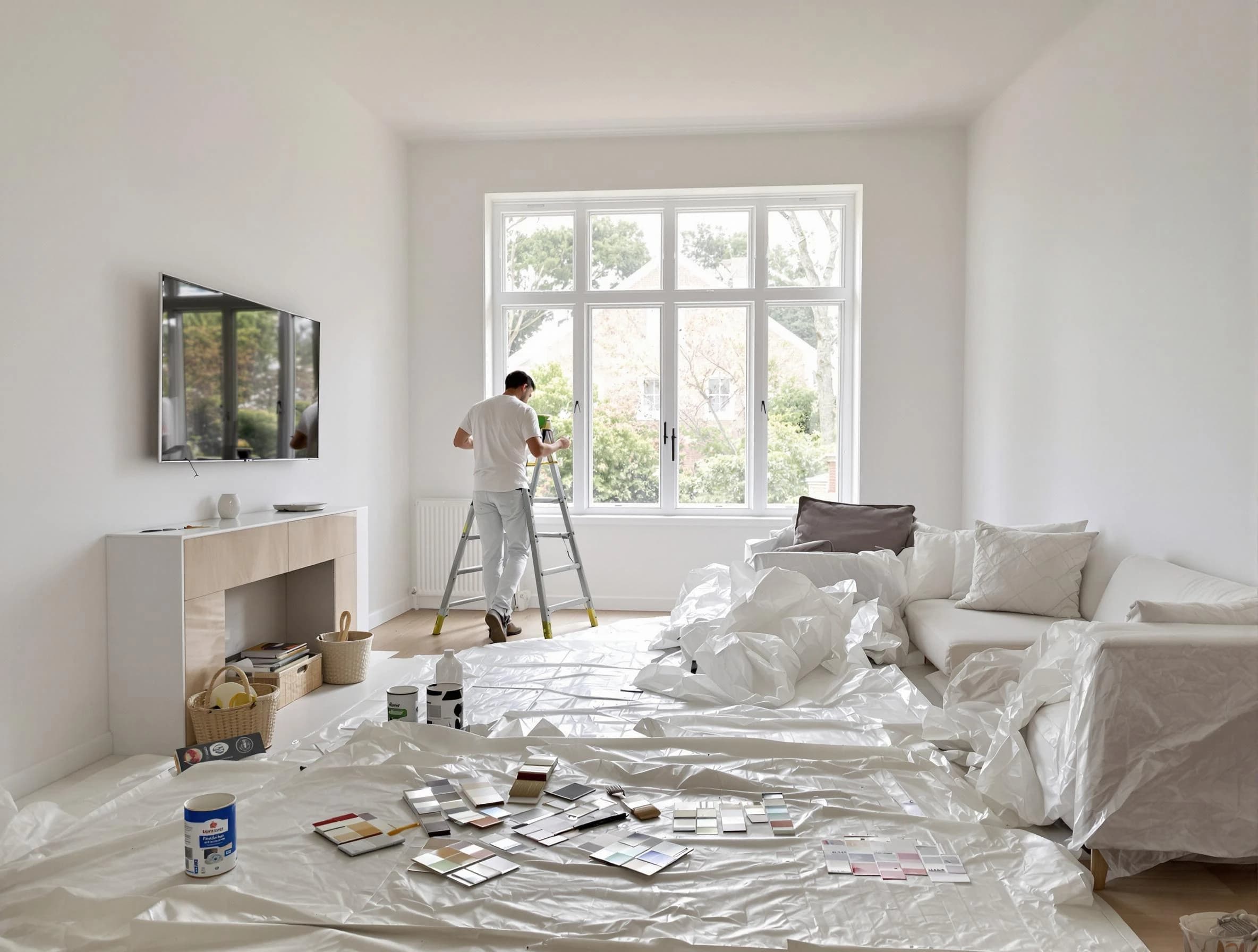 North Ridgeville House Painters professional applying interior paint in North Ridgeville, OH